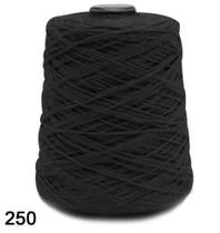 Barbante fio 6 cor 250 preto euroroma 610 metros