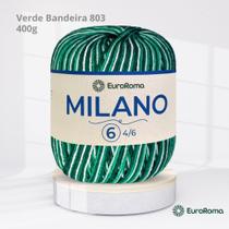 Barbante Milano - 400g EuroRoma Verde Bandeira 803