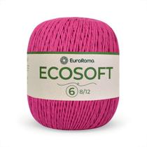 Barbante N6 Ecosoft Euroroma, 483m Fio Croche, Toque Macio