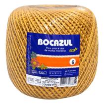 Barbante Para Crochê Amarelo N 6 Fios Bocazul 100% Algodão