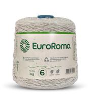 Barbante para Crochê Euroroma fio 6 1kg Cores 1016 metros