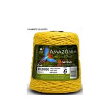 Barbante São João Amazônia 6 Fios Amarelo Ouro 400 Metros