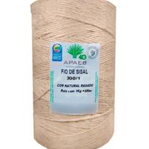 Barbante Sisal 2mm Rolo 300 Metros Artesanato APAEB