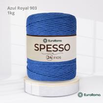 Barbante Spesso EuroRoma Azul Royal 903 4x24 Fios 1 kg