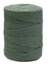 BARBANTE SPESSO LIGHT 1 KG 4x16 FIOS COR 805 VERDE MILITAR EUROROMA - Ideal para Crochê e Tricô
