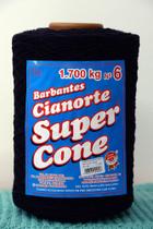 Barbantes Cianorte BC SUPER CONE cor preto nº6 1,7 kg