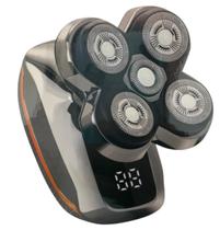Barbeador 360 elétrico 5 laminas barba cabelo recarregável Barbeador 360 elétrico 5 laminas barba cabelo recarregável