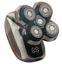 Barbeador 360 Elétrico 5 Laminas Barba Cabelo Recarregável