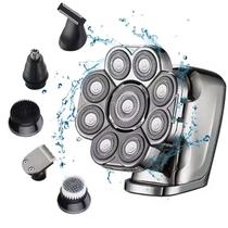 Barbeador 9D com escova facial e lâminas ajustáveis