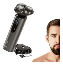 Barbeador Aparador Barba Elétrico Bivolt Portátil Afeitadora Prova D Água Philco Carregador USB Escova Limpeza