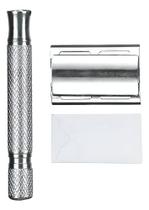 Barbeador Aparelho De Barbear Inox Lâmina Barba Retrô Jjb Barbeador Aparelho De Barbear Inox Lâmina Barba Retrô Jjb