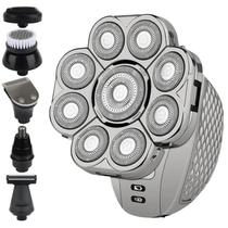 Barbeador com 9 Laminas Elimina cabelos Maquina de corte Top