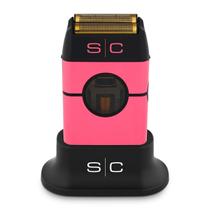 Barbeador de folha dupla sem fio StyleCraft Instinct Metal com motor vetorial IN2, controle de torque intuitivo, recarregável por USB-C (rosa)