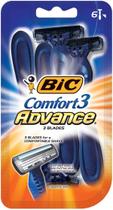 Barbeador descartável BIC Comfort 3 Advanced para homens - pacote com 6 Barbeador descartável BIC Comfort 3 Advanced para homens - pacote com 6