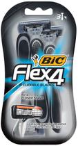 Barbeador descartável BIC Flex 4 para homens, 3 unidades (pacote com 3) Barbeador descartável BIC Flex 4 para homens, 3 unidades (pacote com 3)