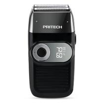 Barbeador E Cortador Shaver Elétrico Profissional A Prova Dágua Cor Preto Bivolt 110v ou 240v Aparador de Pelos Mini Barbeador Portatil Pritech