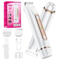 Barbeador elétrico 2 em 1 Bikini Trimmer PVBKZ para mulheres - branco