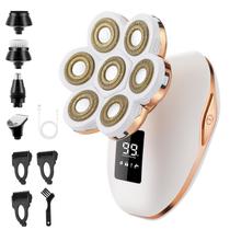 Barbeador elétrico BestMal 7D para depilação facial úmida/seca Barbeador elétrico BestMal 7D para depilação facial úmida/seca