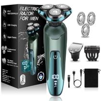 Barbeador Elétrico Handsomeface à Prova d'Água - com Tela LED