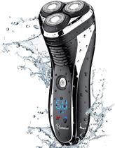 Barbeador elétrico Hatteker Rotary Razor para homens à prova d'água