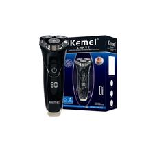 Barbeador elétrico, lavável, recarregável, 3D, 3 cabeças giratórias