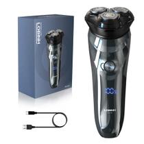 Barbeador elétrico LOBINH 100% lavável e recarregável para homens Barbeador elétrico LOBINH 100% lavável e recarregável para homens