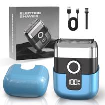 Barbeador Elétrico LYRSLF Mini à Prova d'Água com 3 Lâminas e USB-C