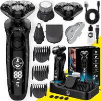 Barbeador Elétrico MANECODE 7 em 1 para Homens - Com Estação de Carregamento USB Barbeador Elétrico MANECODE 7 em 1 para Homens - Com Estação de Carregamento USB