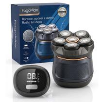Barbeador Elétrico Masculino 6D Recarregável USB Profissional Sem Fio Máquina Aparador Shaver Cabeça Barbeador Elétrico Masculino 6D Recarregável USB Profissional Sem Fio Máquina Aparador Shaver Cabeça