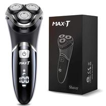Barbeador elétrico MAX-T 8101 Wet Dry Rotary com aparador IPX7