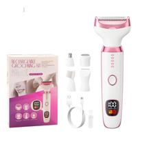 Barbeador elétrico Ourcec 5 em 1 para mulheres úmidas e secas, indolor Barbeador elétrico Ourcec 5 em 1 para mulheres úmidas e secas, indolor
