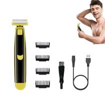 Barbeador elétrico para lavagem de corpo inteiro úmido/seco com aparador de barba Barbeador elétrico para lavagem de corpo inteiro úmido/seco com aparador de barba