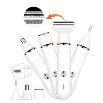 Barbeador elétrico para mulheres, depilador versátil 2 em 1 indolor: sem fio, kit de remoção de pelos recarregável Usb Barbeador elétrico para mulheres, depilador versátil 2 em 1 indolor: sem fio, kit de remoção de pelos recarregável Usb