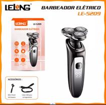 Barbeador Elétrico Profissional C/ 3 Lâminas Le-5209 Lelong