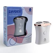 Barbeador elétrico Pursonic USB recarregável branca