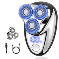 Barbeador elétrico Qdivaxw Mini Portátil USB Recarregável Barbeador elétrico Qdivaxw Mini Portátil USB Recarregável