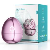 Barbeador elétrico RapterX Magnetic 5D flutuante rosa indolor