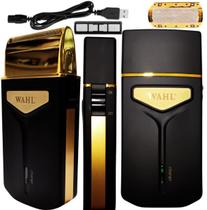 Barbeador Elétrico Sem Fio Wahl Shaver Travel Lançamento 45 Minutos De Bateria Portátil Para Viagem