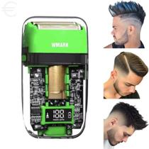 Barbeador Elétrico Shaver Wmark Ng-988 Profissional Verde Barbeador Elétrico Shaver Wmark Ng-988 Profissional Verde