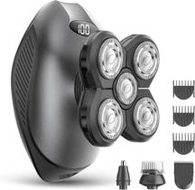 Barbeador elétrico WEQOEE 5 em 1 multifuncional para homens preto