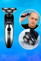 Barbeador Kemei 1524 Profissional para Barba e Cabeça Recarregável