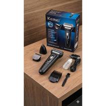Barbeador Kemei 3 em 1 Profissional - Corta Cabelo, Barba Shaver e Nariz - Multifuncional Bivolt Barbeador Kemei 3 em 1 Profissional - Corta Cabelo, Barba Shaver e Nariz - Multifuncional Bivolt