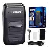 Barbeador Kemei Km-1102 Preto 110-220V: Estilo E Barbeador Kemei Km-1102 Preto 110-220V: Estilo E
