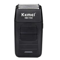 Barbeador Kemei Km-1102 Preto 110-220v Barbeador Kemei Km-1102 Preto 110-220v