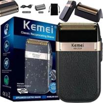 Barbeador Kemei Shaver KM-2024 Original Com Lâminas Duplas Profissionais