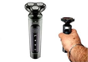 Barbeador leve e fácil porte Com Bateria Integrada Shaver 9d Leve Cinza