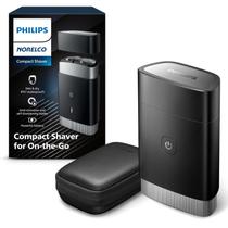 Barbeador Portátil Philipss Norelco Barbeador Elétrico Úmido e Seco On-The-Go, Sistema de Lâmina ComfortCut, Cabeças Flu Barbeador Portátil Philipss Norelco Barbeador Elétrico Úmido e Seco On-The-Go, Sistema de Lâmina ComfortCut, Cabeças Flu