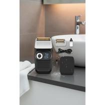 Barbeador Profissional 2 Cabeças Folhas USB Preto Barbeador Profissional 2 Cabeças Folhas USB Preto