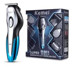 Barbeador Profissional Multifuncional 11 Em 1 Kemei Km 5031 Original