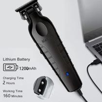 Barbeador Profissional Zero Gap Kemei KM2299 Sem Fio Bateria 180 Minutos Barbeador Profissional Zero Gap Kemei KM2299 Sem Fio Bateria 180 Minutos